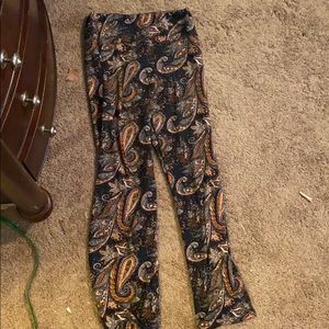 casual paisley pants